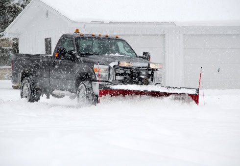 residential snow plowing services